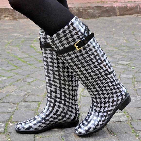 Ralph Lauren Shoes - Ralph Lauren Rossalyn II Houndstooth Rain Boots